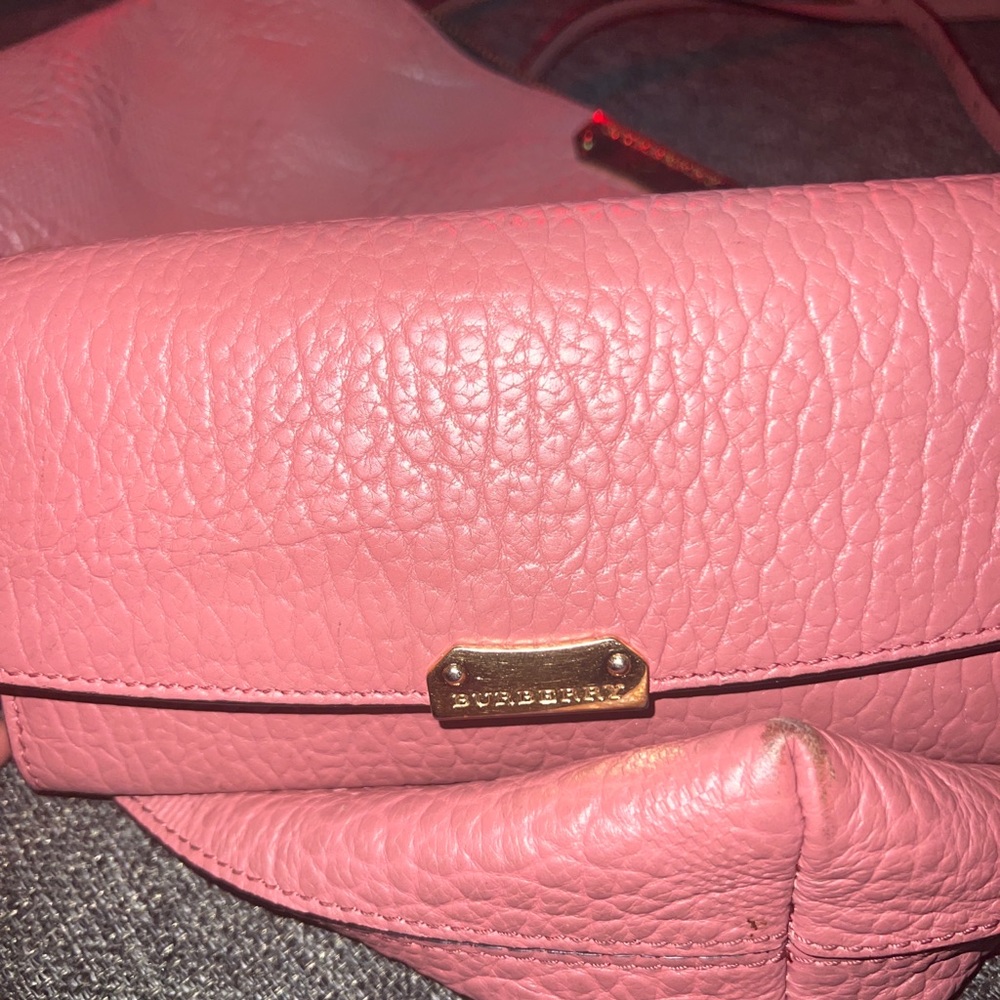 Burberry bag with wallet.